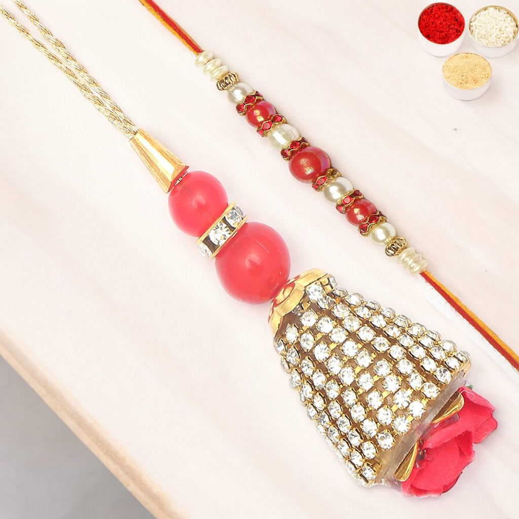 Rakhis Online- The Glittering Chains Bhaiya Bhabhi Rakhi