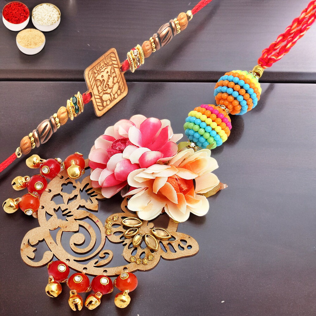 Rakhis Online UK- The Charasmatic rm079Bhaiya Bhabhi rakhi