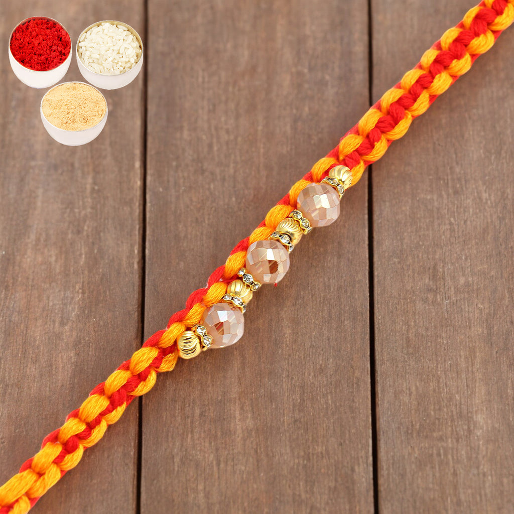 Rakhis Online USA-  The Glittering Thread rm584 Bracelet Rakhi 