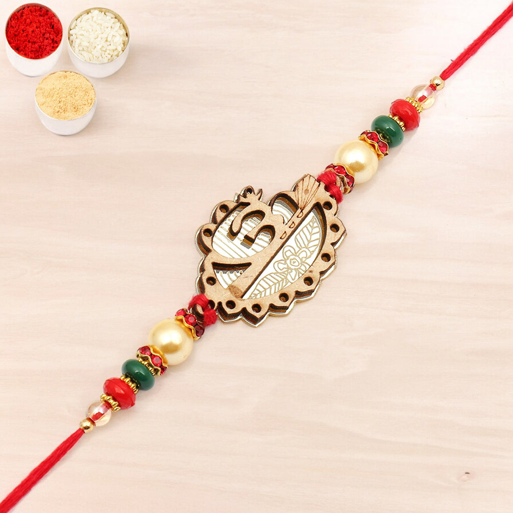 Rakhi for Brother Rakhis Online- The Beam Of Om g7834 rakhi