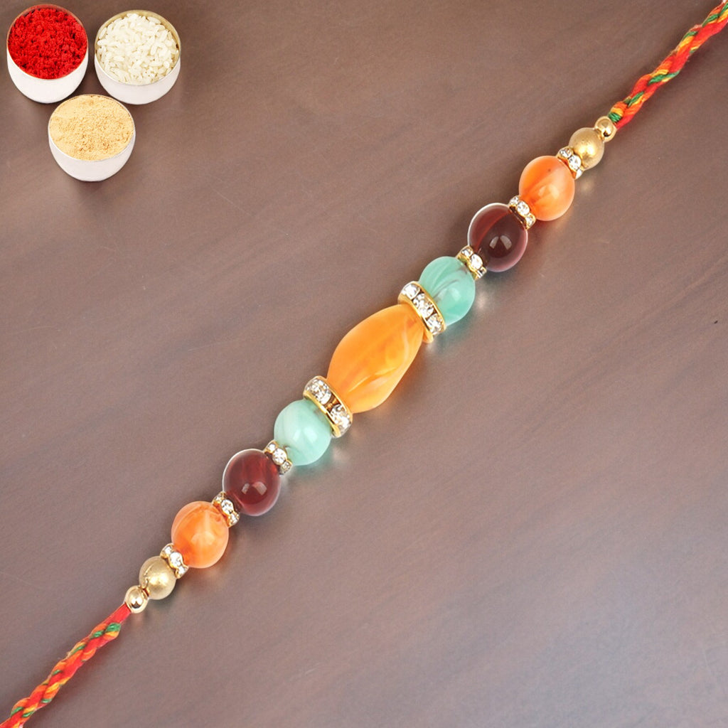 Rakhi for Brother Rakhis Online - 8650 Fancy Thread Rakhi 