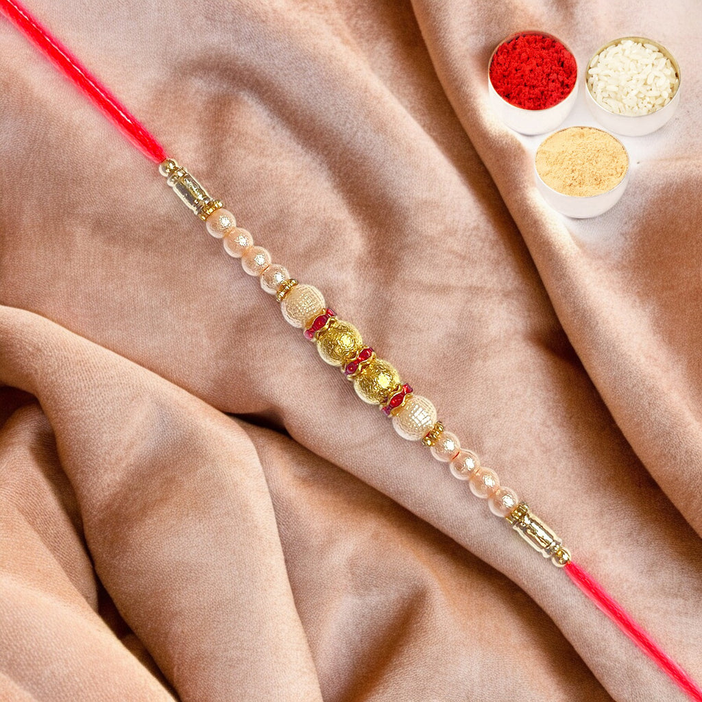 Rakhi for Brother Rakhis Online - Pearl Rakhi For my Brother