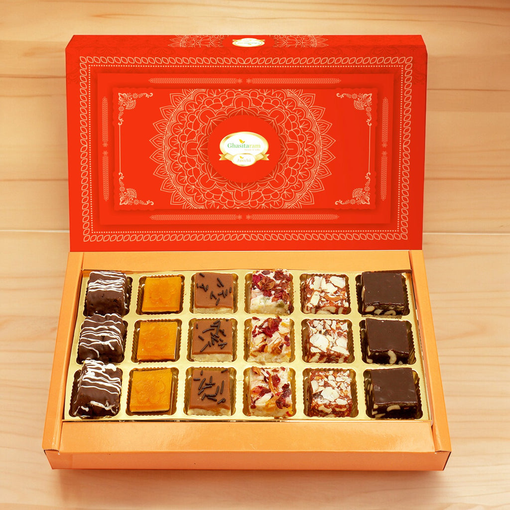 Corporate Gifts-Ghasitaram Gifts Special Ghasitaram Sweets Box 18 Pcs