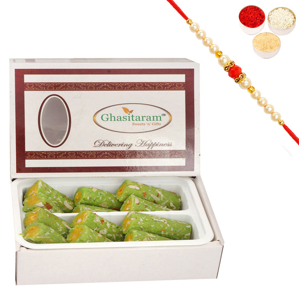Kaju Pista Roll (200g) with Rakhi