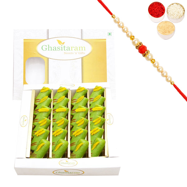 Kaju Pista Roll (200g) with Rakhi