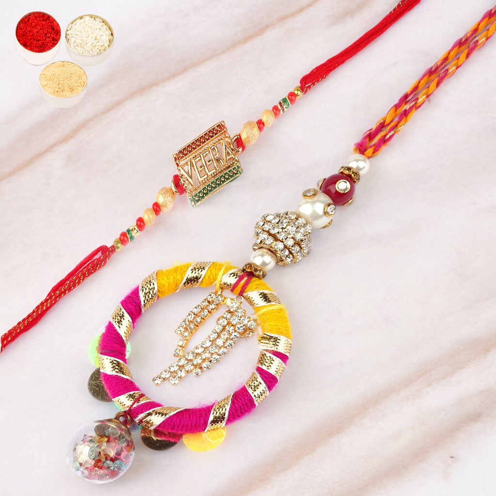 Rakhis Online- RM-130 Bhaiya Bhabhi rakhi