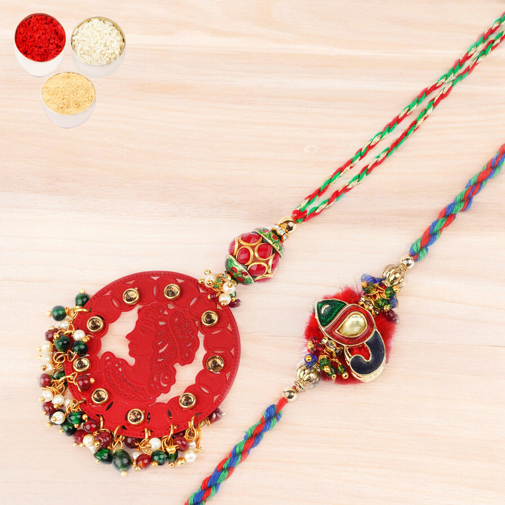 Rakhis Online- RM-140 Bhaiya Bhabhi rakhi