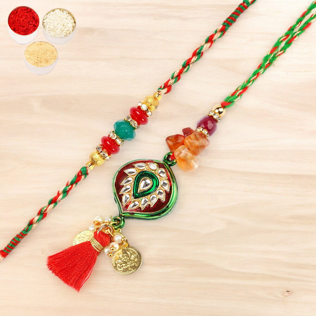 Rakhis Online- RM-217 Bhaiya Bhabhi rakhi