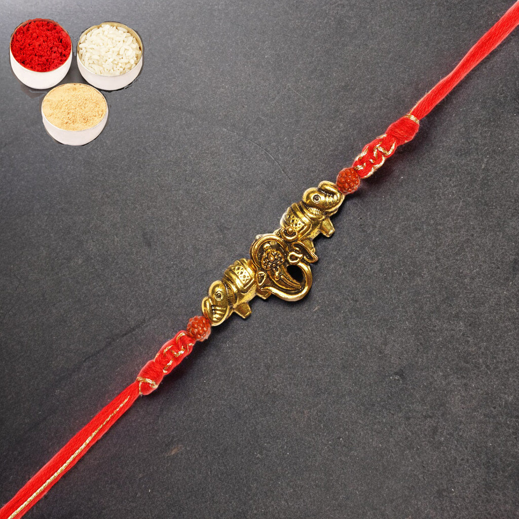 Rakhi for Brother Rakhis Online- LD-84 Om Ganesha Rakhi