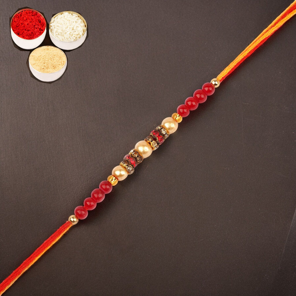 Rakhi for Brother Rakhis Online - 6941 Pearl Rakhi For my Brother