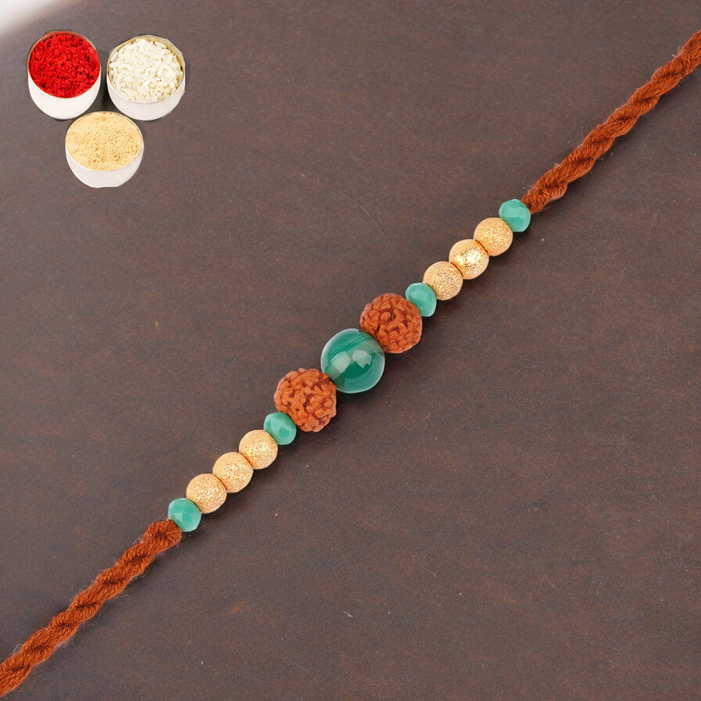 Rakhi for Brother Rakhis Online -1891- Rudraksh Rakhi