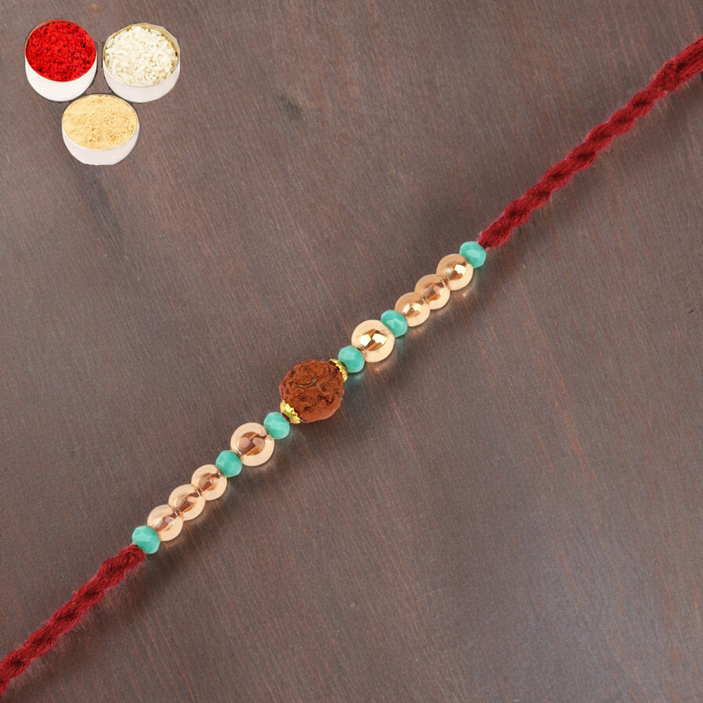 Rakhi for Brother Rakhis Online -1903- Rudraksh Rakhi