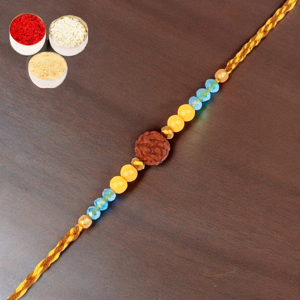 Rakhi for Brother Rakhis Online -1906- Rudraksh Rakhi