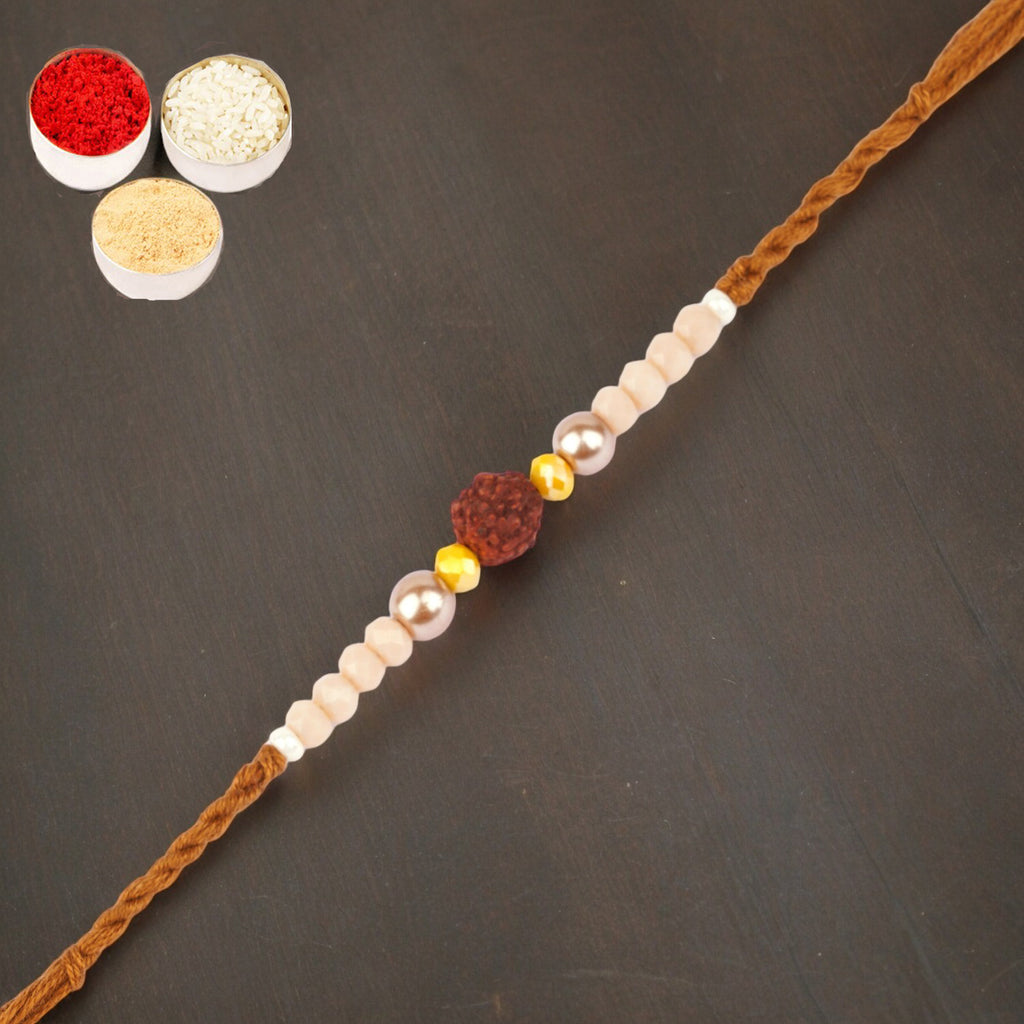 Rakhi for Brother Rakhis Online -1908- Rudraksh Rakhi