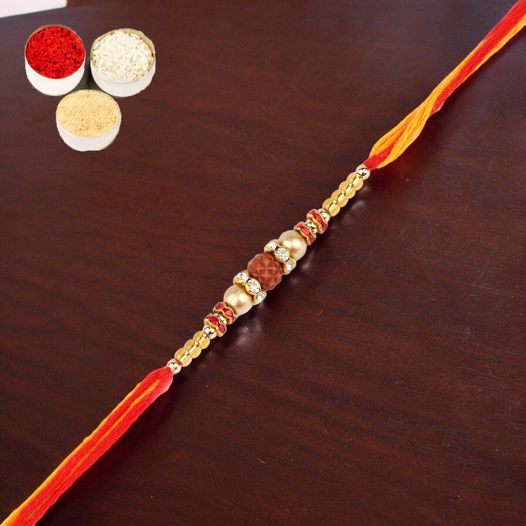 Rakhi for Brother Rakhis Online -Nbh-252-- Rudraksh Rakhi