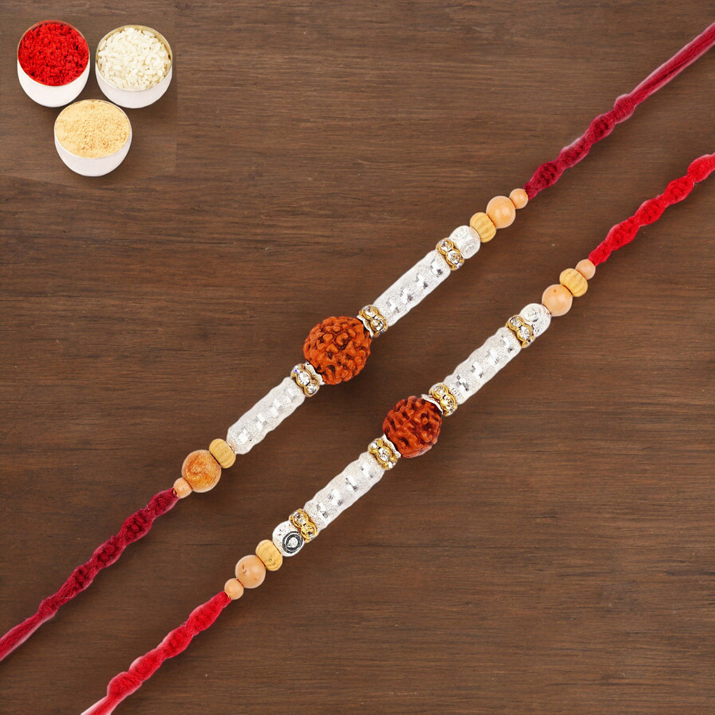 Rakhi for Brother Rakhis Online - Set of 2-Rs115 Rakhis