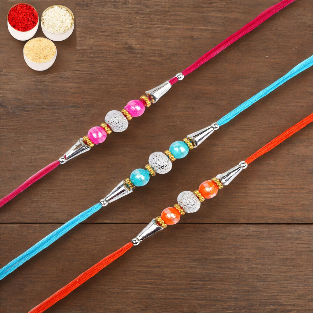 Rakhi for Brother Rakhis Online - Set of 3-6194 Rakhis