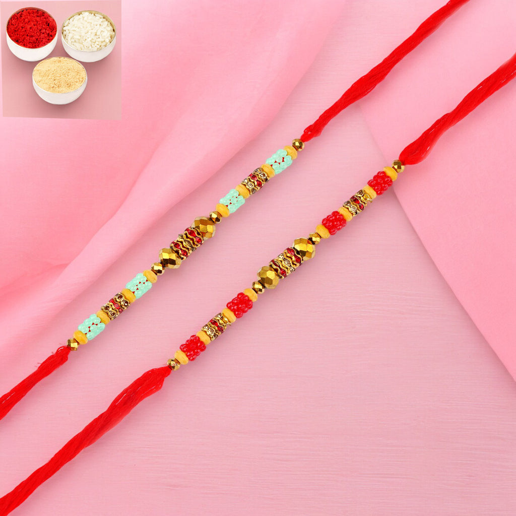 Rakhi for Brother Rakhis Online - Set of 2-6507 Rakhis