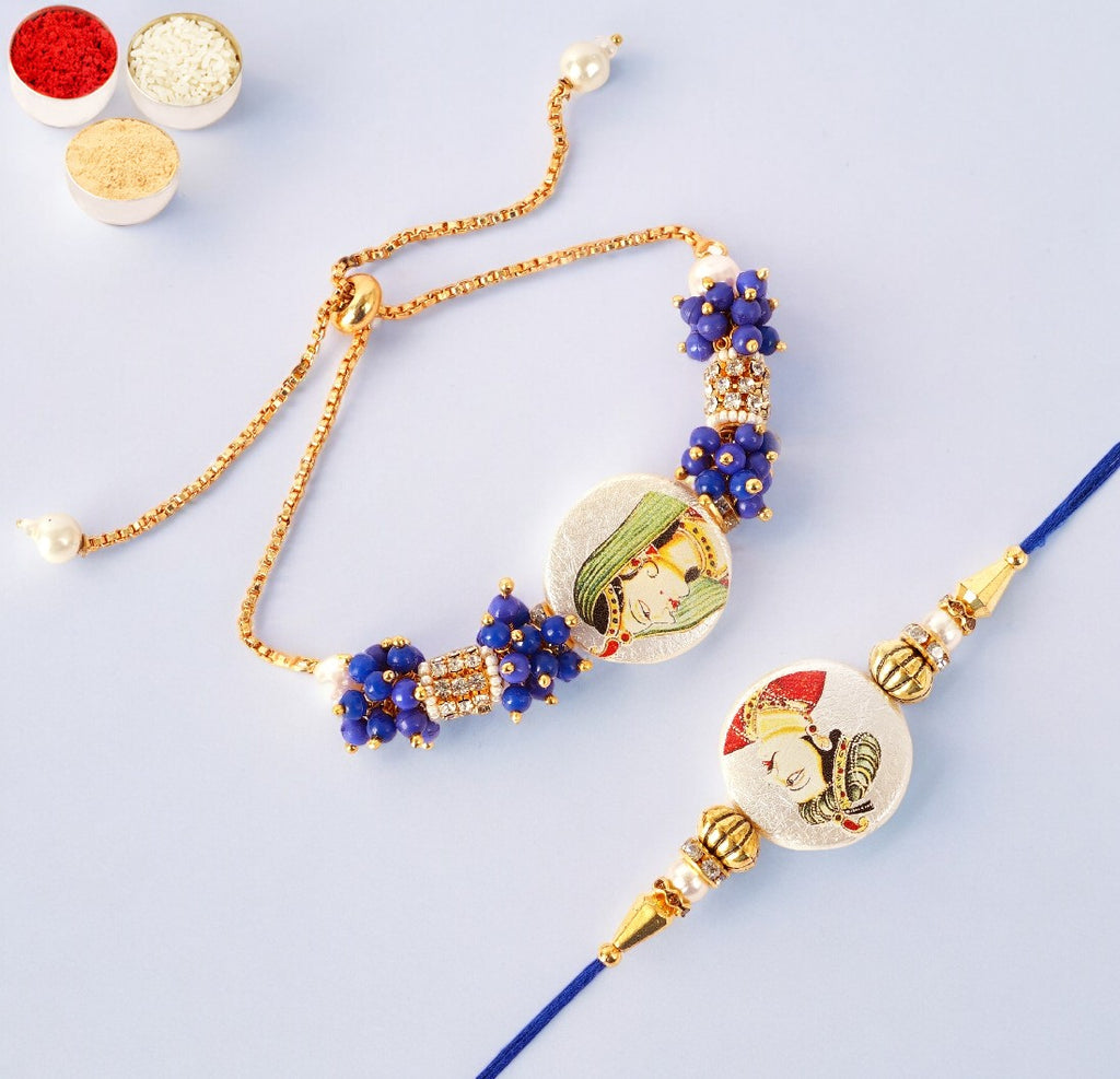 Rakhis Online Australia- King Queen Bhaiya Bhabhi Rakhi