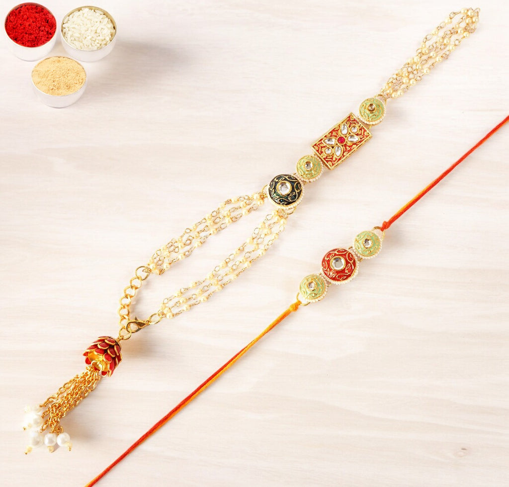 Rakhis Online-MJ-4 Bhaiya Bhabhi Rakhi