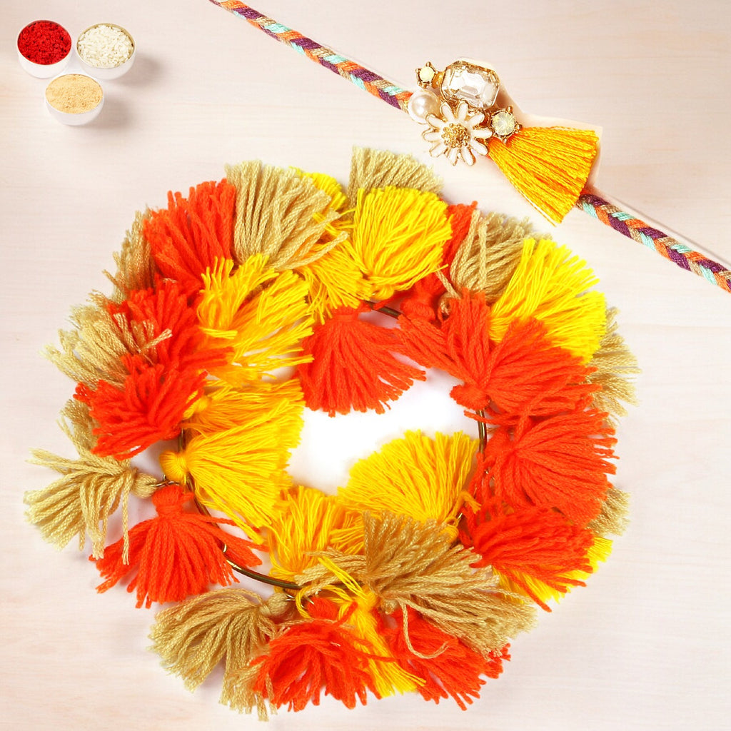 Rakhis Online USA- RM-268 Bhaiya Bhabhi Rakhi
