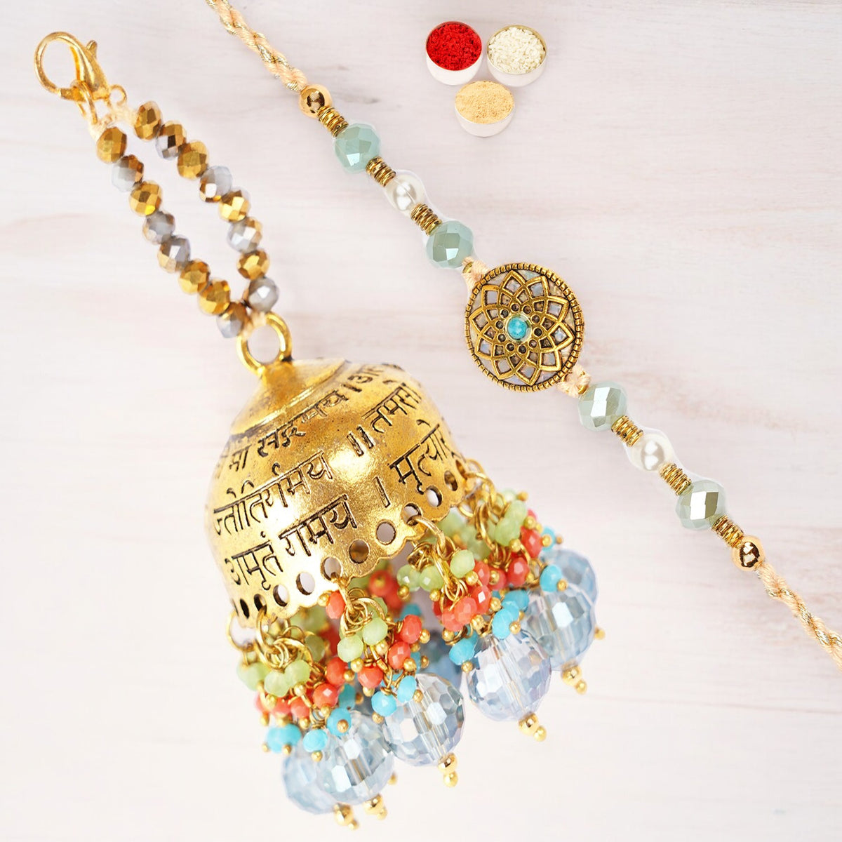 Rakhis Online Australia- RM-270 Bhaiya Bhabhi Rakhi