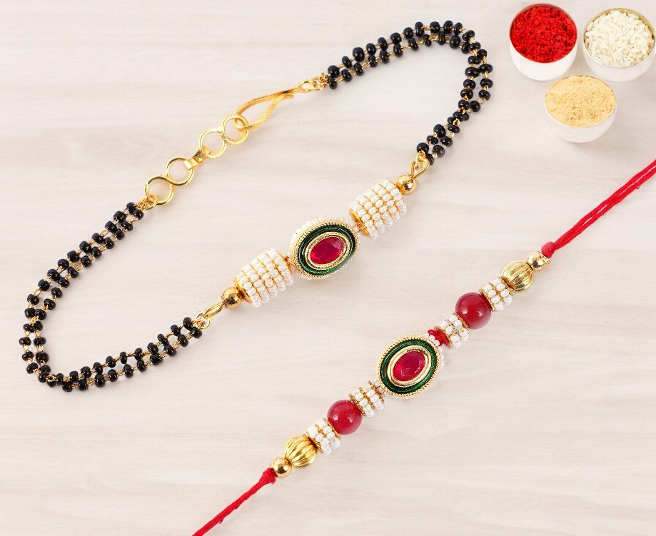 Rakhis Online UK-RT-Mangal Bhaiya Bhabhi Rakhi