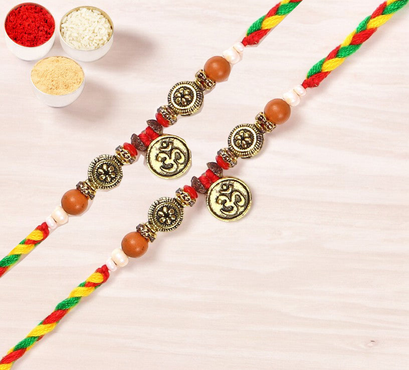 Rakhis Online USA-  Set of 2 - 6571 Om Rakhis