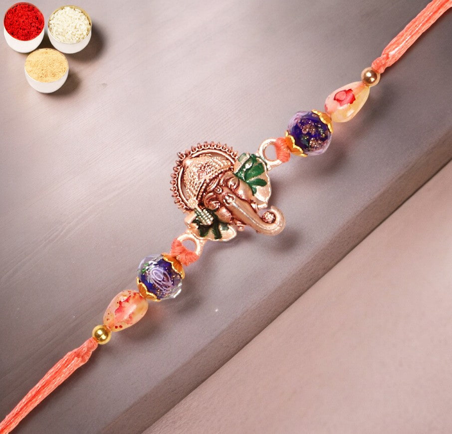 Rakhi for Brother Rakhis Online- L-1 Ganesha Rakhi