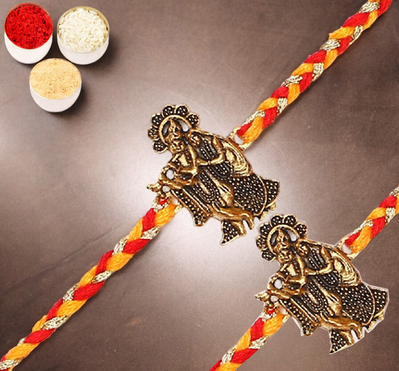 Rakhis Online UK-Set of 2 - L-1 Krishna Rakhis