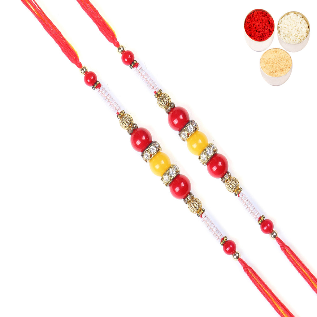 Rakhis Online Australia-  Set of 2 - 2K-266 Fancy Thread Rakhis