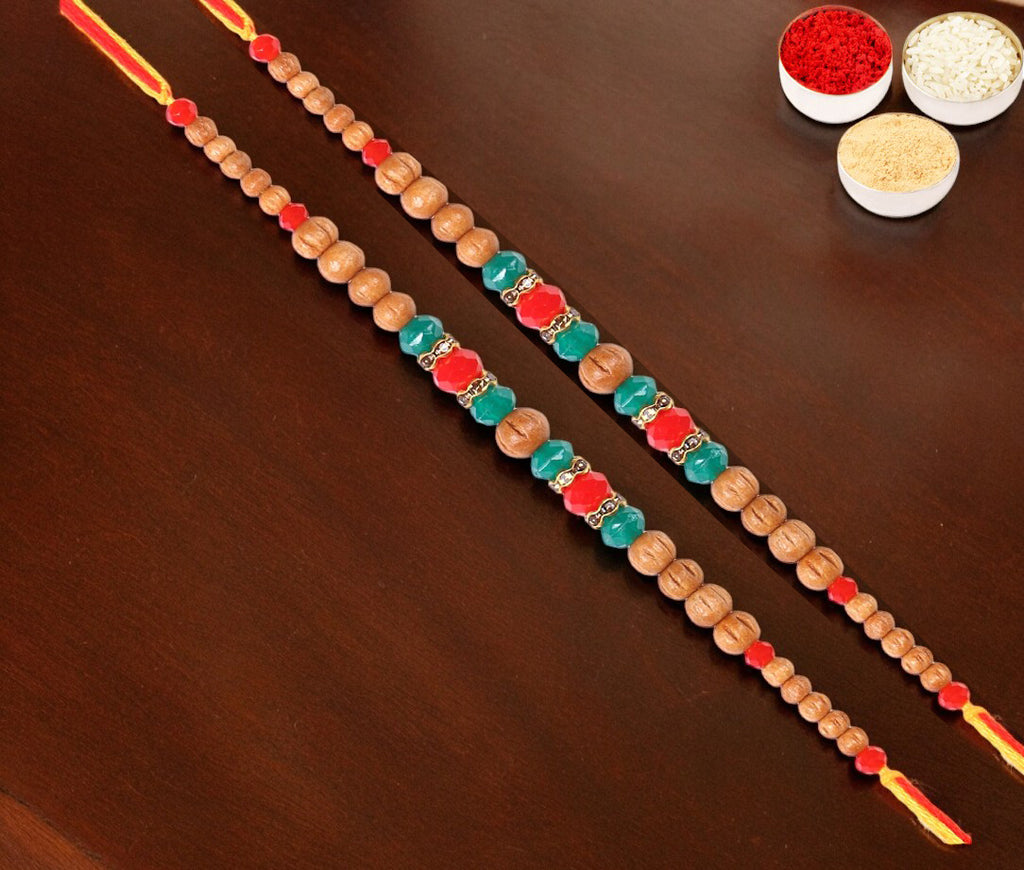 Rakhis Online Australia-  Set of 2 - 6480 Fancy Thread Rakhis