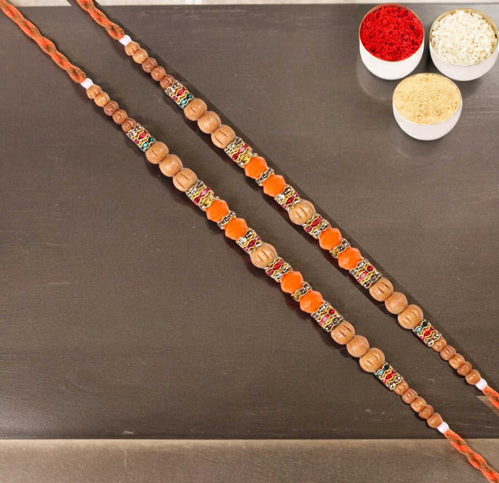 Rakhis Online Australia-  Set of 2 - 6493 Fancy Thread Rakhis