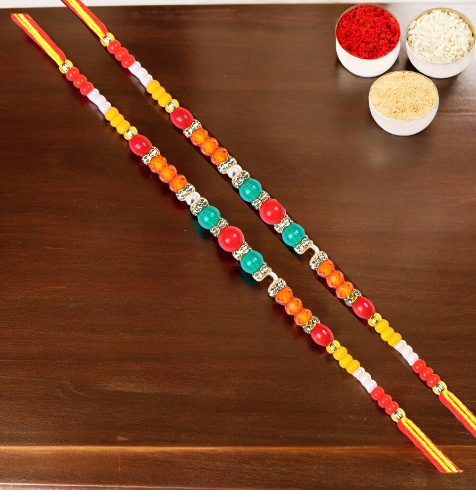 Rakhis Online Australia-  Set of 2 - 6503 Fancy Thread Rakhis