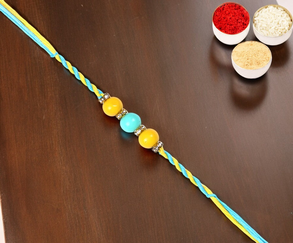 Rakhi for Brother Rakhis Online - 6562 Fancy Thread Rakhi 