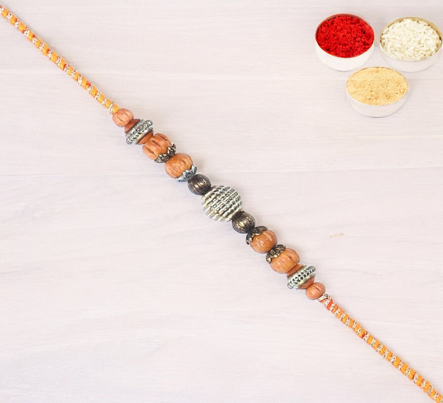 Rakhi for Brother Rakhis Online - L-1 Fancy Thread Rakhi 