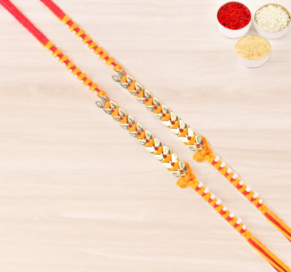 Rakhis Online Australia-  Set of 2 - RM-583 Fancy Thread Rakhis