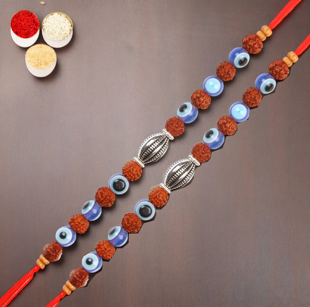 Rakhis Online Australia- Set of 2 - 1752- Rudraksh Rakhi