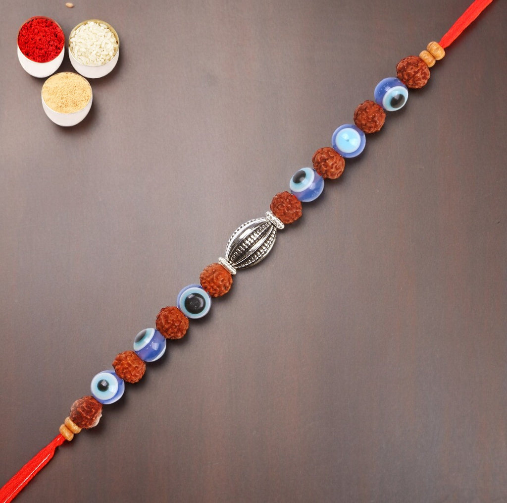 Rakhi for Brother Rakhis Online -1752- Rudraksh Rakhi