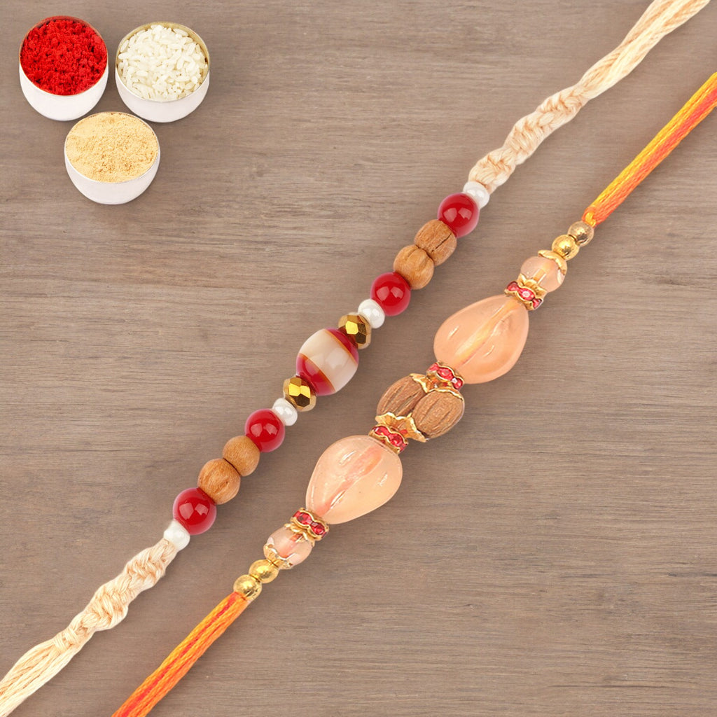 Set of 2-1889,AV5919 Fancy Thread Rakhi