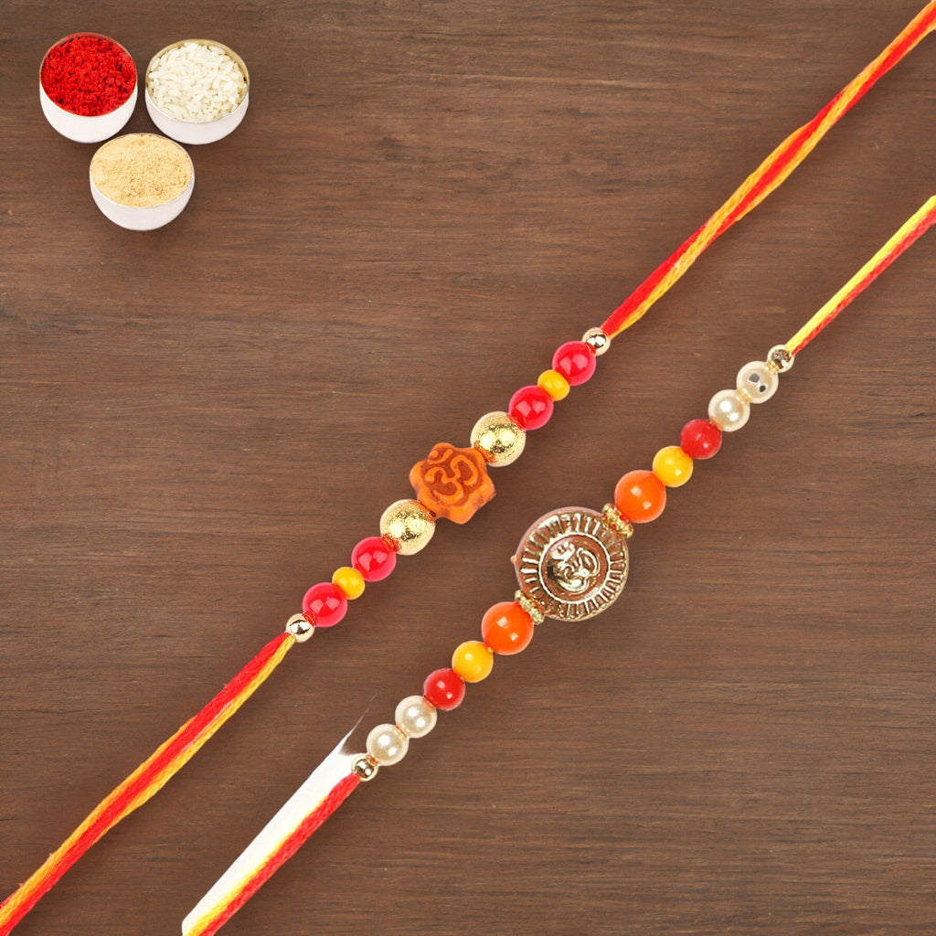 Rakhis Online UK-Set of 2 -6074 , 6042 Thread Rakhi