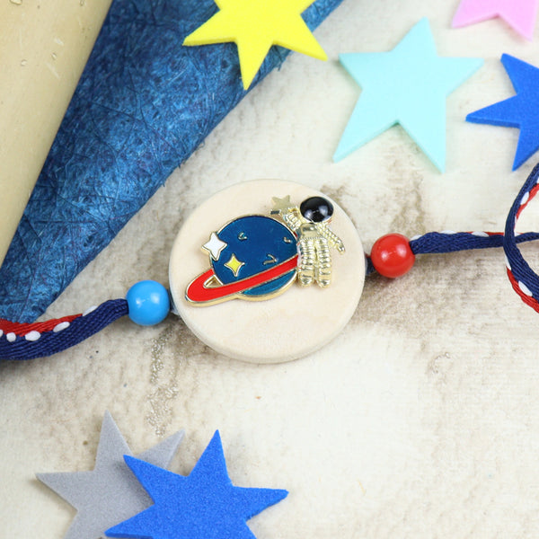 KR24-040- Metal Space Kids Rakhi