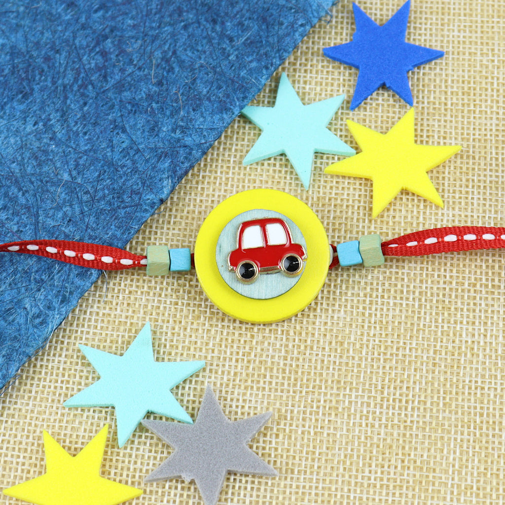 KR24-056- Metal car Kids Rakhi