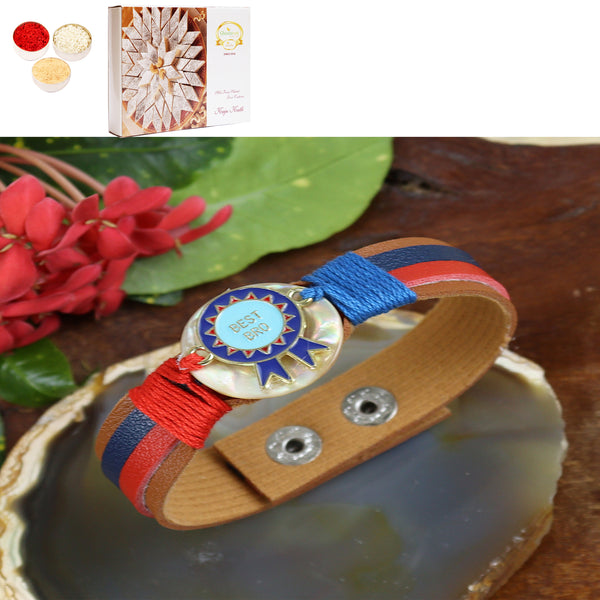 Rakhis Online UK- PRK24-016 Premium Rakhi with 200 gms of Kaju katli
