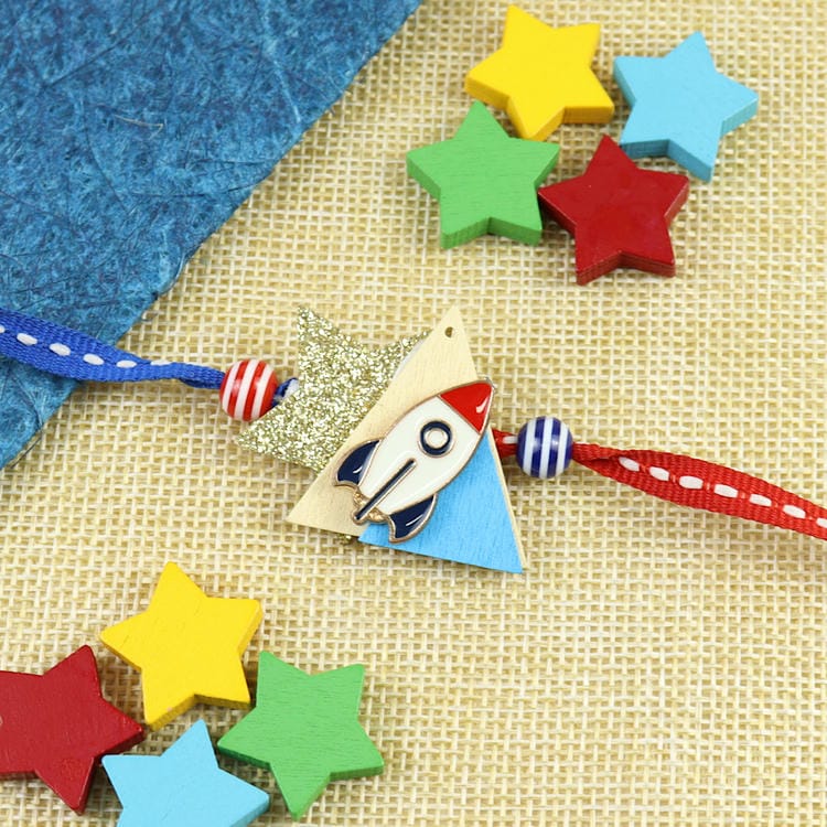 KR25-097-Rocket Kids Rakhi - Metal 