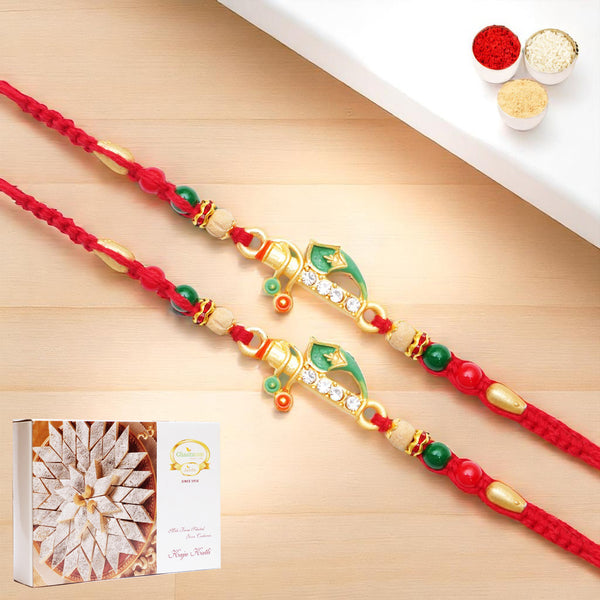 Rakhis Online Australia-Set of 2 - x-73 Divine Krishna Rakhi