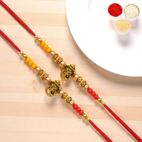 Rakhis Online Australia-Set of 2 - Y-58 Ganesha divine Rakhi