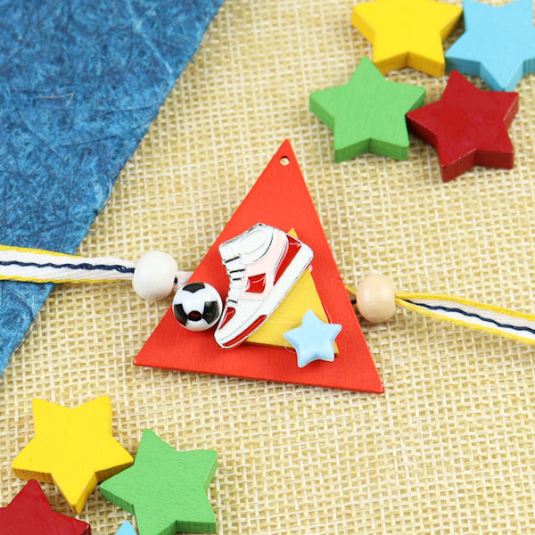 KR25-120-Sneaker With Football Kids Rakhi