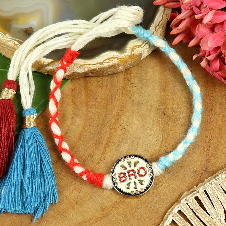 ST25-038-BRO Thread Weave Pemium Rakhi 