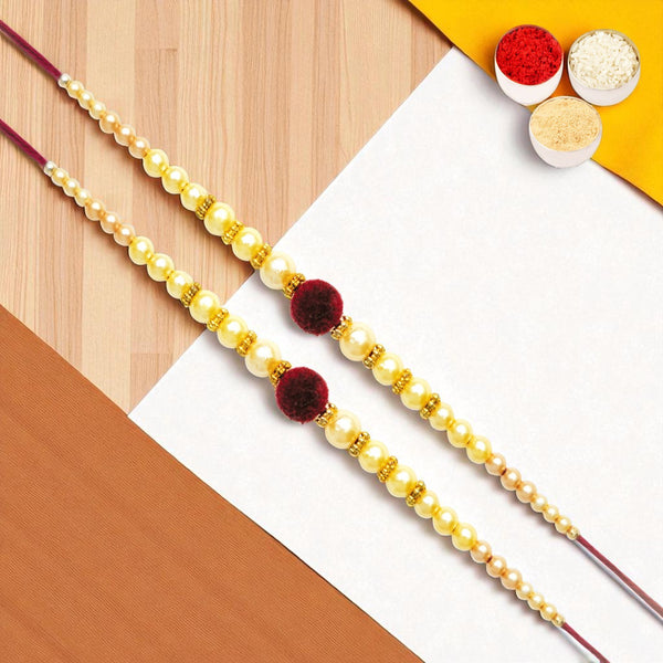 Set of 2 - Y-37 Pearl rakhi 